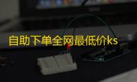 自助下单全网最低价ks,0.01刷快手抖音10000播放 - 点赞免费领取 - 低价卡密货源网